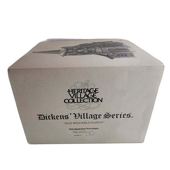 Dept 56 Old Michael's Church HERITAGE VILLAGE COLLECTION Dickens Village #5562-0 - Picture 2 of 16